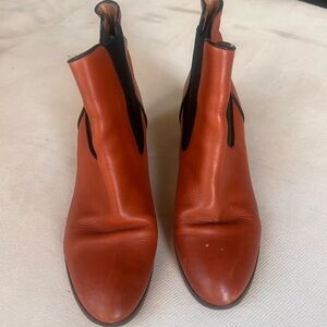 J. Crew Women's Ankle Boots in Rust and Black